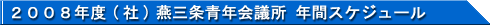 年間スケジュール